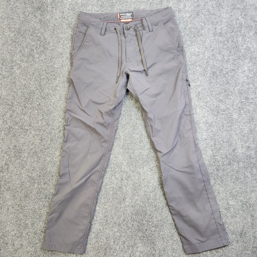 686 Everywhere Collection Pants Mens 30x30 Gray Slim Chino Lightweight Travel